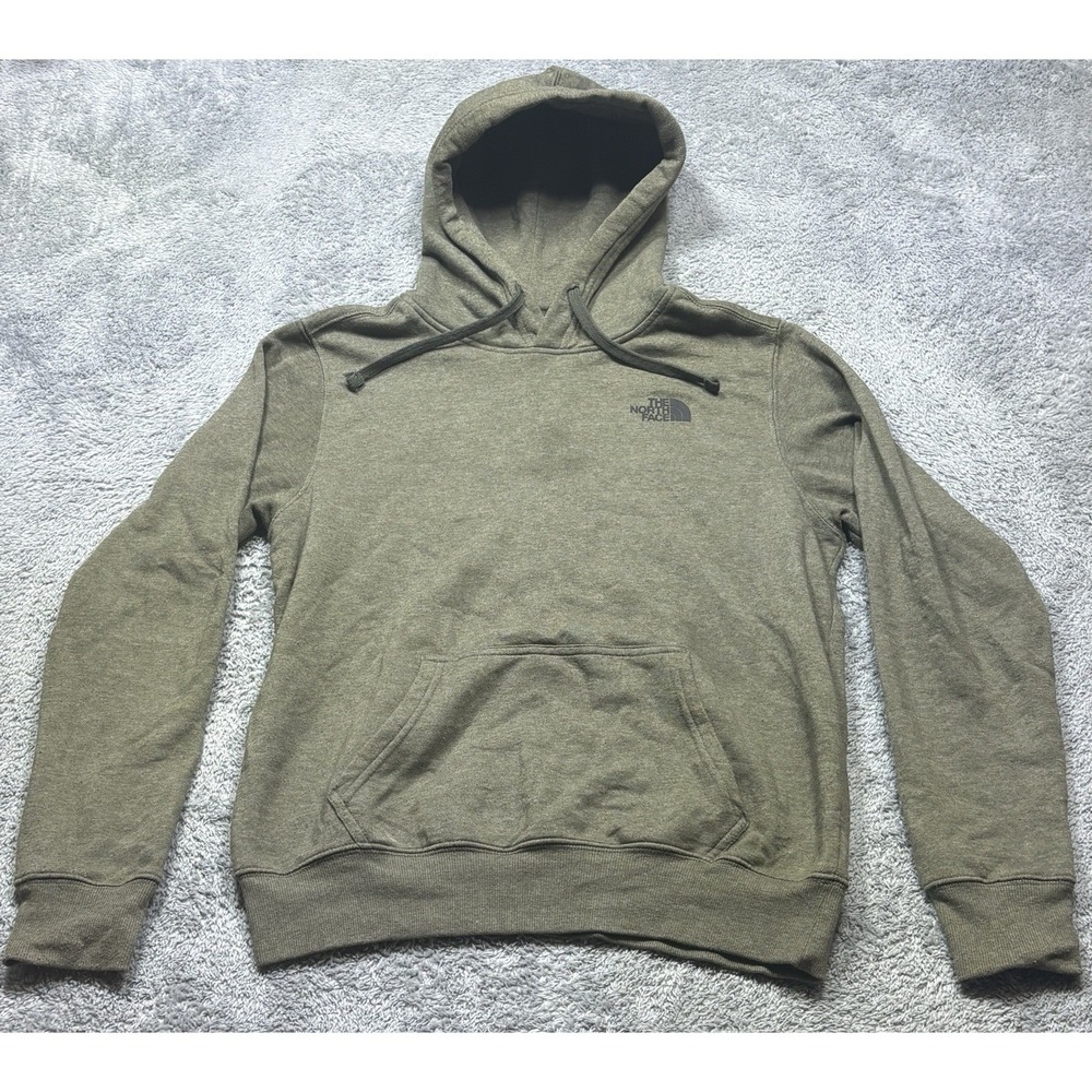 The North Face Hoodie Men's S Green Half Dome Chest Logo Pullover Outdoor *SPOTS